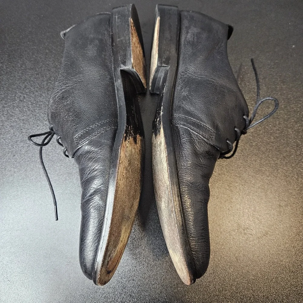 Cole Haan‎ Mens Lace Up Oxford Black Leather Size 9
